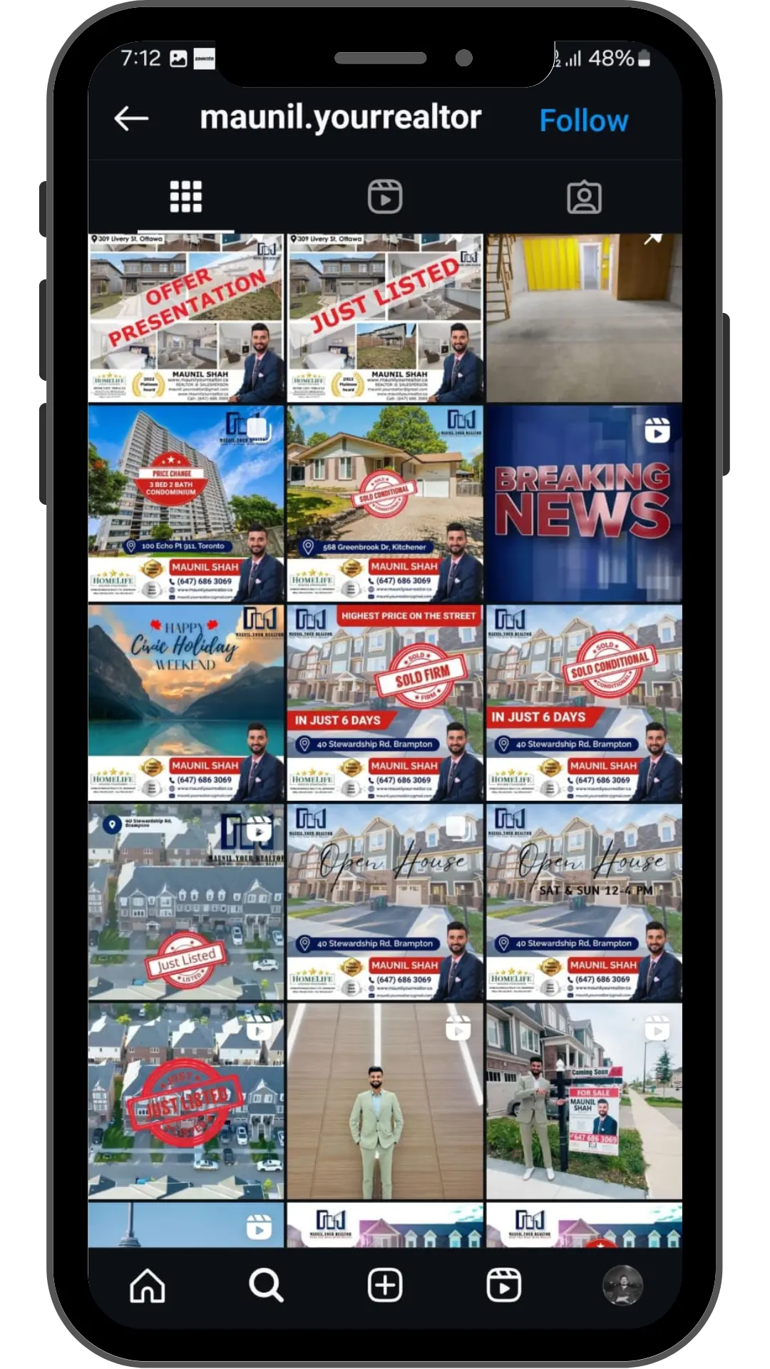 Maunil Realtor — first piece of the delivered work
