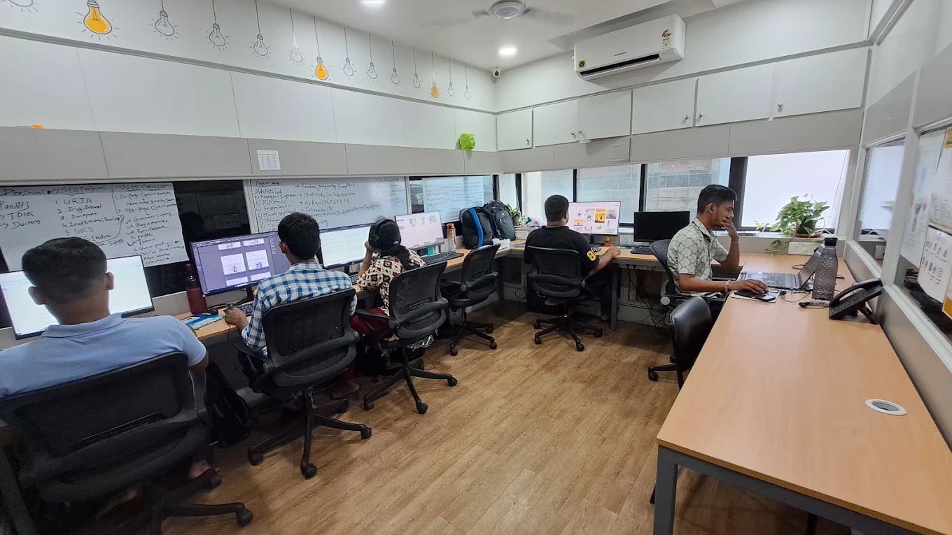 Inside the DigiBread Advertising studio in Vadodara
