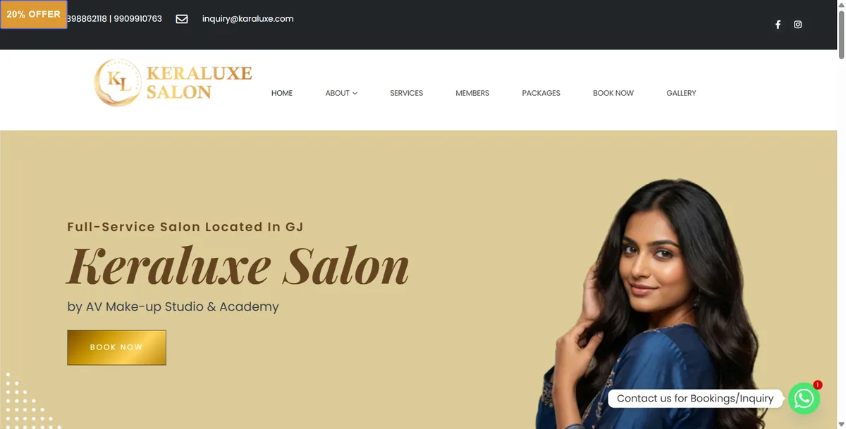 Keraluxe Salon, Vadodara