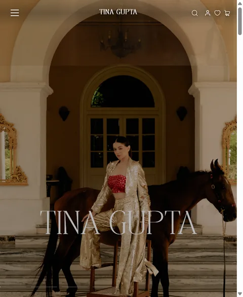 Tina Gupta Collection on a phone