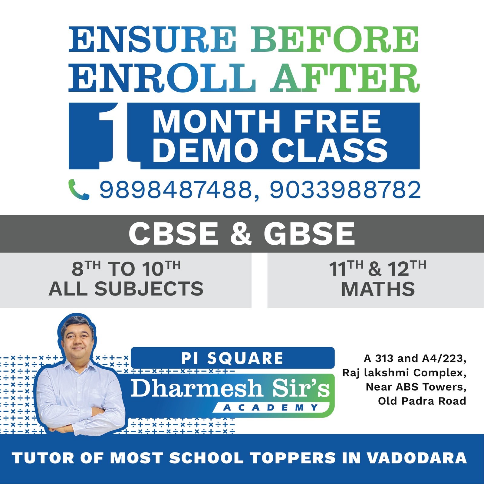 Demo class offer