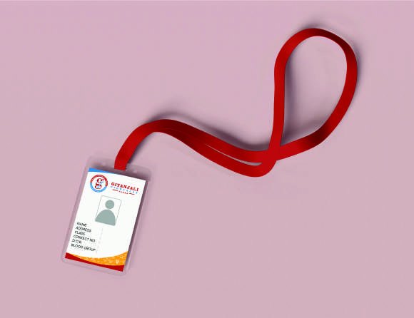 ID card and lanyard
