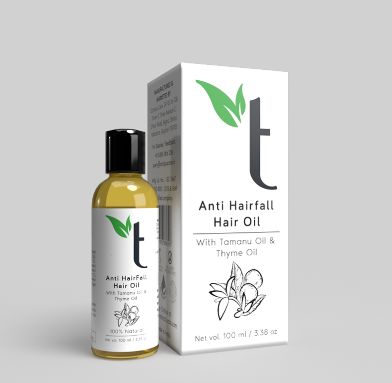 Hair oil, cartoned